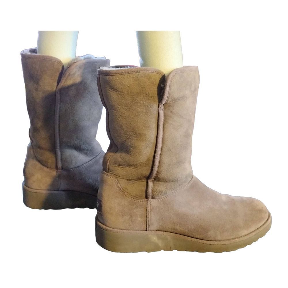 UGG Winter Women's Size 9G Classic Slim Mid-Calf Boot Gray S/N 1013428 - Picture 4 of 8